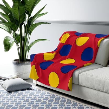 Venezuela Retro Polka Dots Blanket Throw