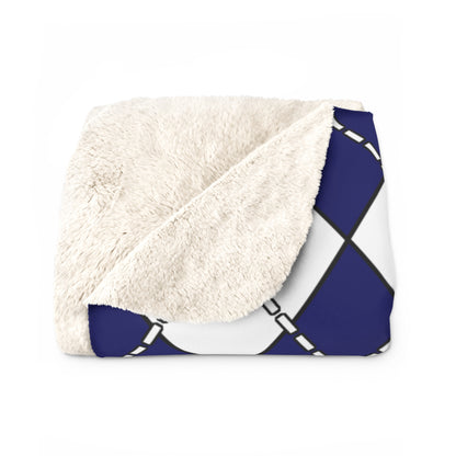 Cook Islands Retro Argyle Blanket Throw