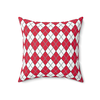 Poland Retro Argyle Cushion Pillow