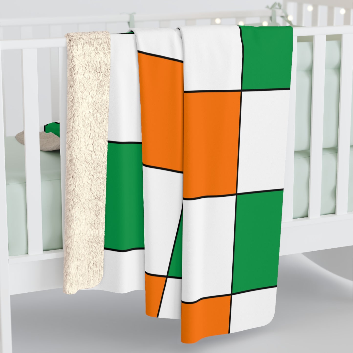 Ireland Retro Check Blanket Throw