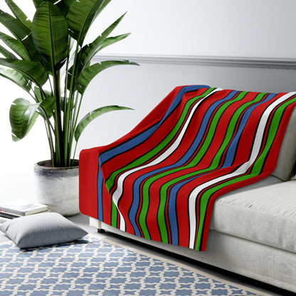 Namibia Retro Stripes Blanket Throw