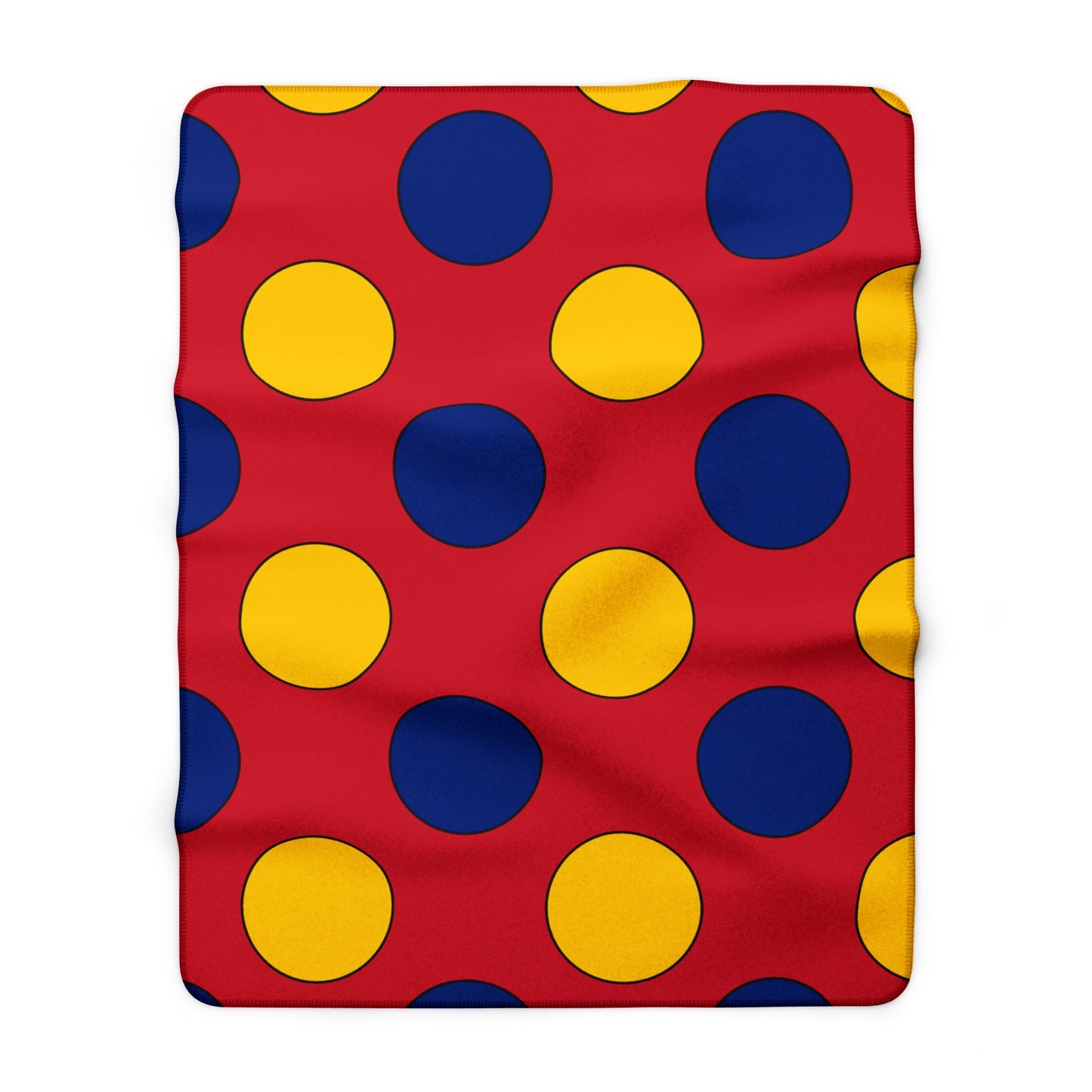 Venezuela Retro Polka Dots Blanket Throw