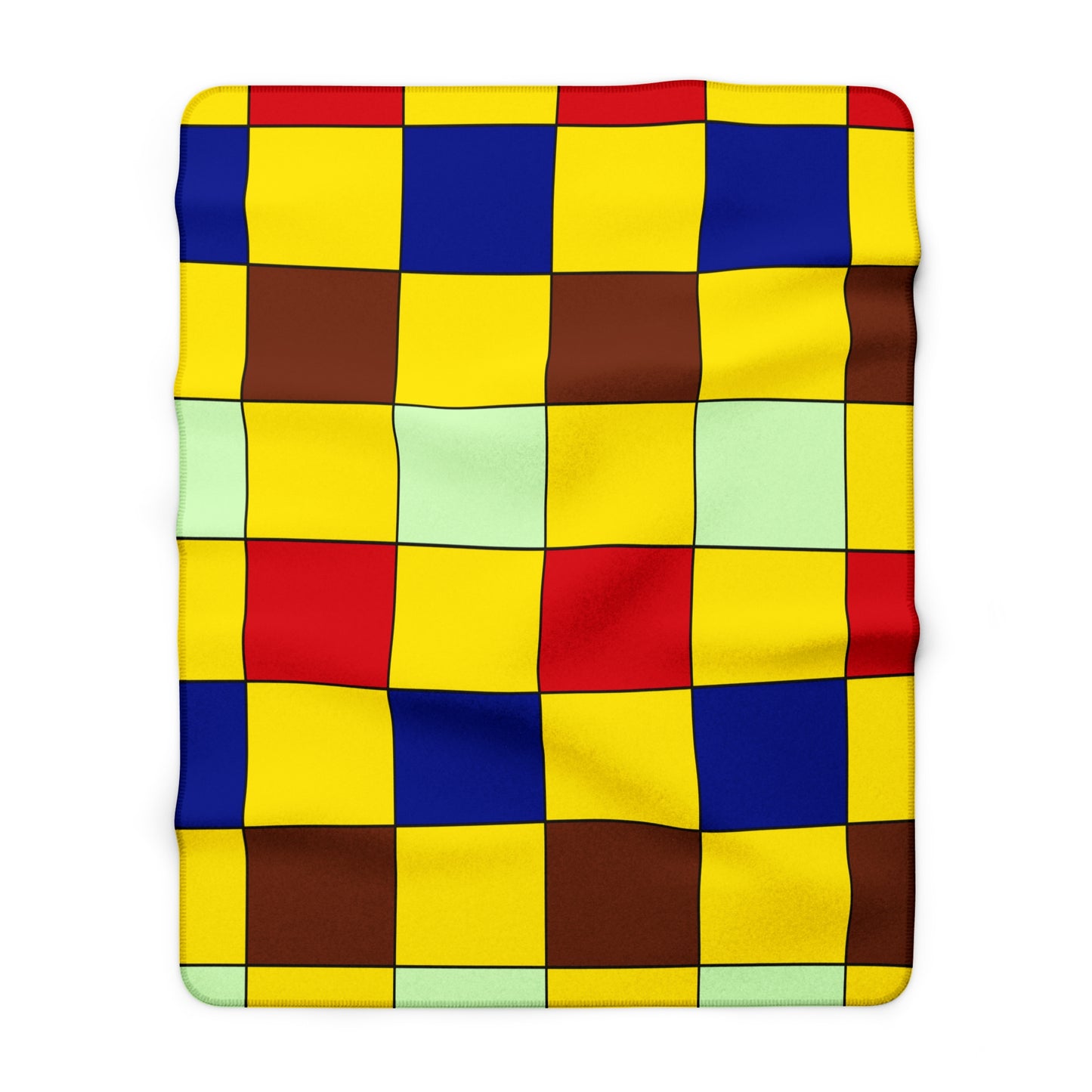 Ecuador Retro Check Blanket Throw