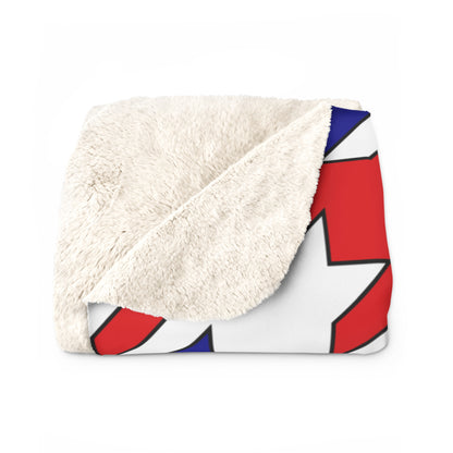 Saint Pierre And Miquelon Retro Houndstooth Blanket Throw