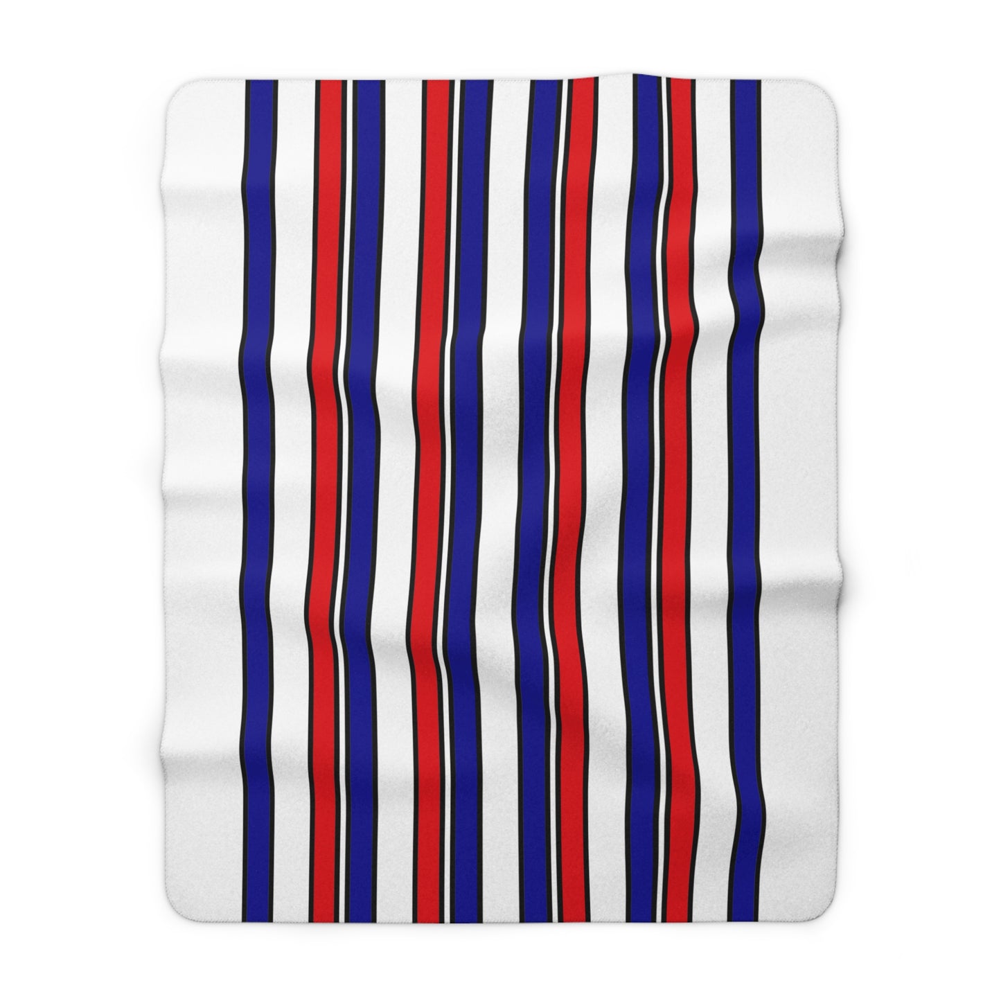 Guadeloupe Retro Stripes Blanket Throw