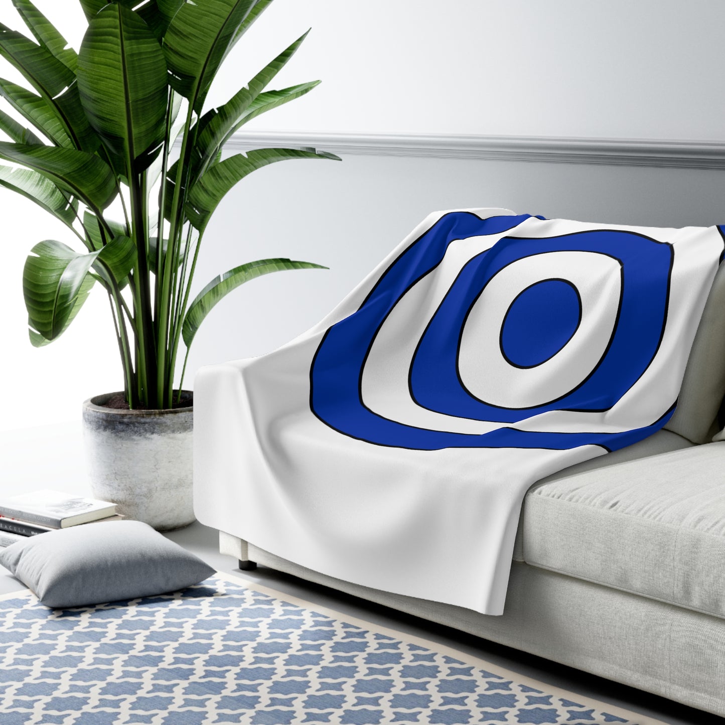 Uruguay Retro Target Blanket Throw