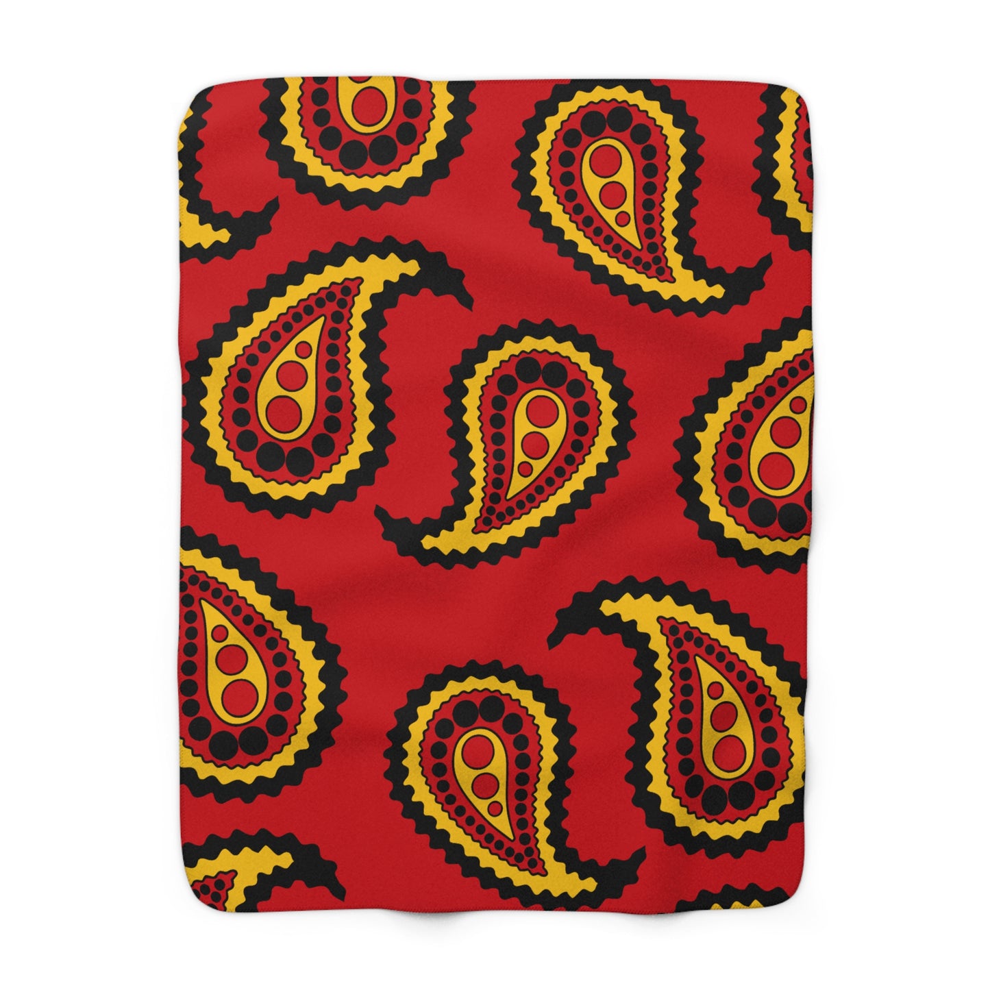 Timor Leste Retro Paisley Blanket Throw