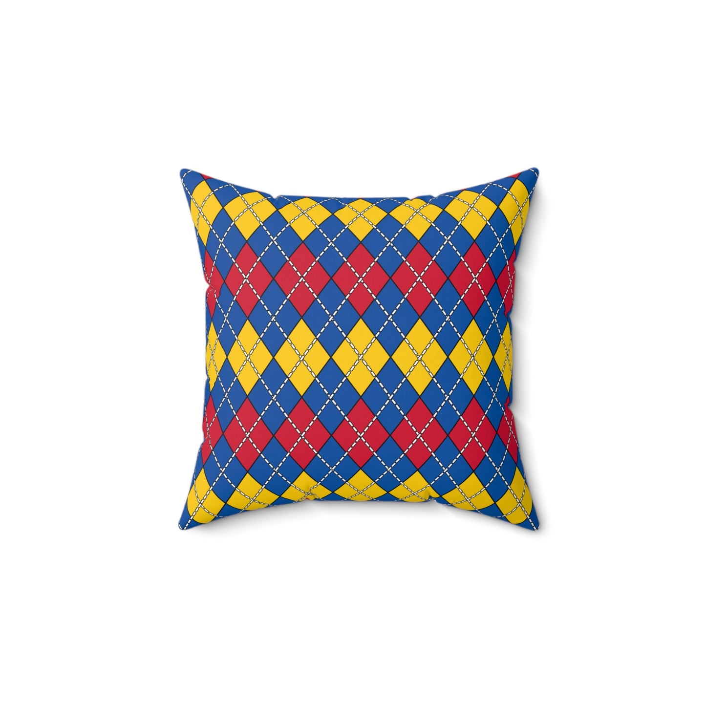Aland Islands Retro Argyle Cushion Pillow