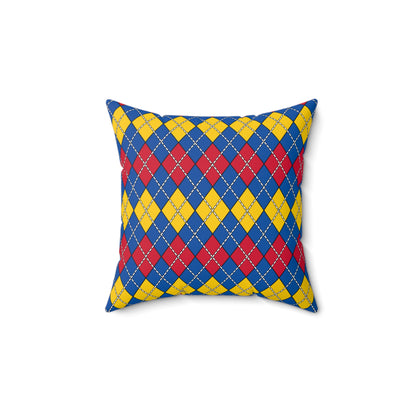 Aland Islands Retro Argyle Cushion Pillow