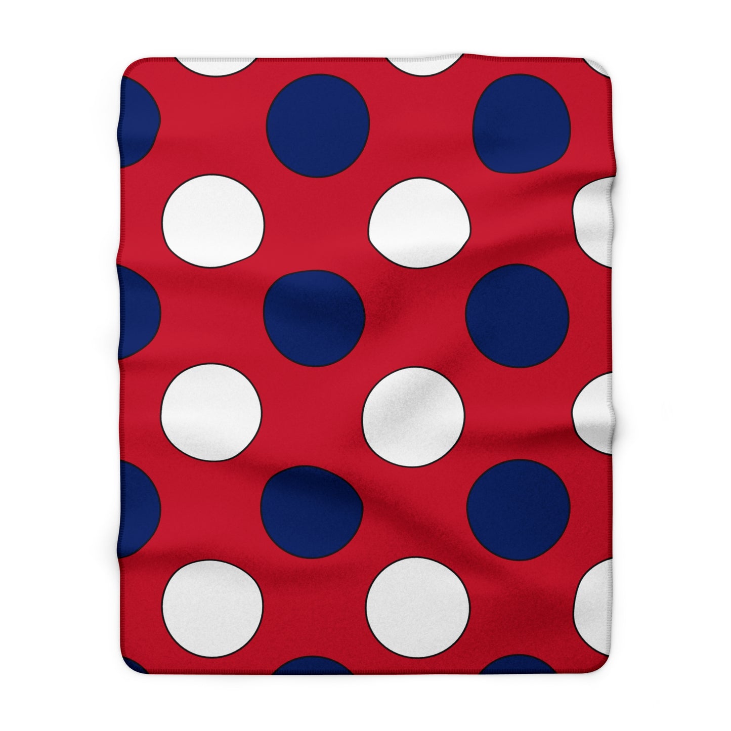 United Kingdom (UK) Retro Polka Dots Blanket Throw