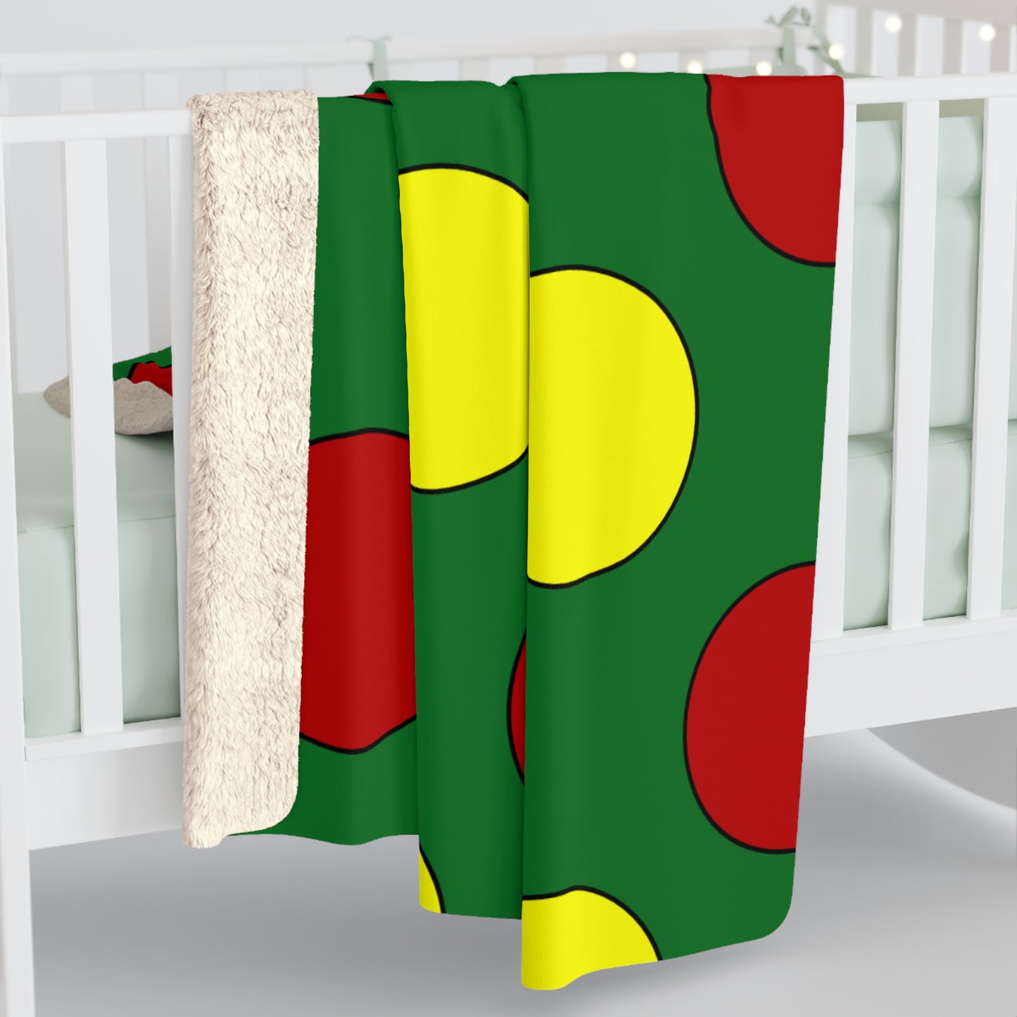 Senegal Retro Polka Dots Blanket Throw