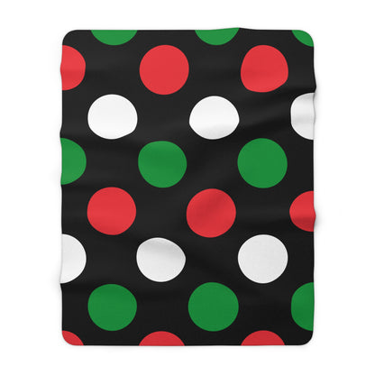 Palestine Retro Polka Dots Blanket Throw