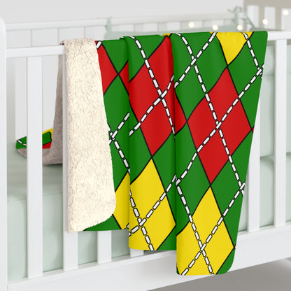 Togo Retro Argyle Blanket Throw