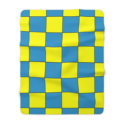 Aruba Retro Check Blanket Throw