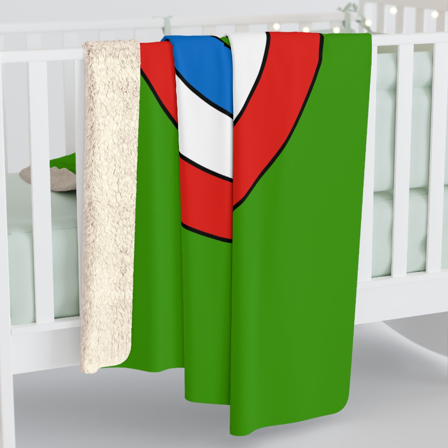 Equatorial Guinea Retro Target Blanket Throw