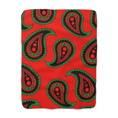Malawi Retro Paisley Blanket Throw