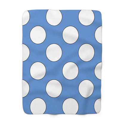 Micronesia Retro Polka Dots Blanket Throw