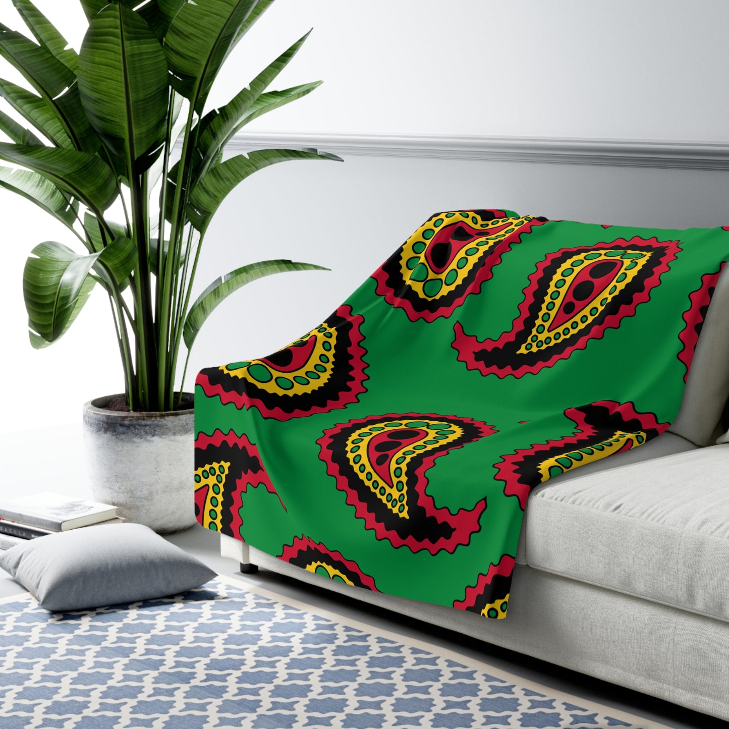 Vanuatu Retro Paisley Blanket Throw