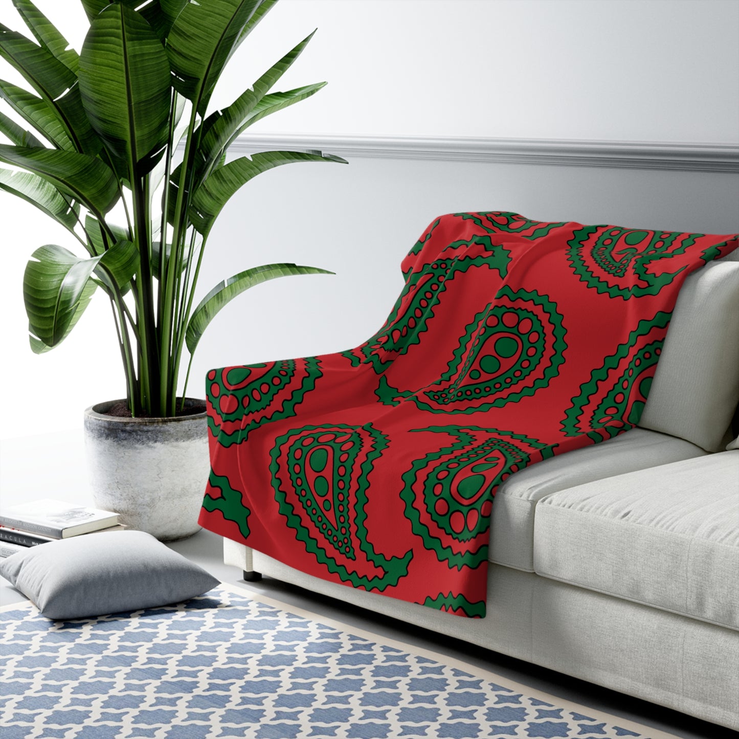 Morocco Retro Paisley Blanket Throw