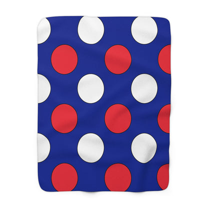 Sint Maarten Retro Polka Dots Blanket Throw