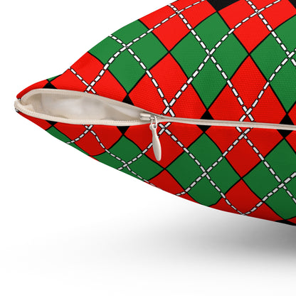 Malawi Retro Argyle Cushion Pillow