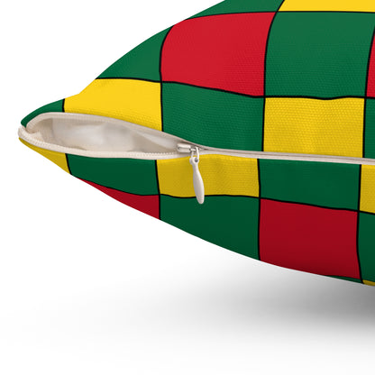 Ghana Retro Check Cushion Pillow
