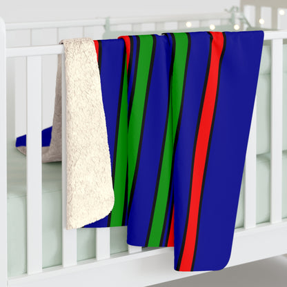 Gambia Retro Stripes Blanket Throw
