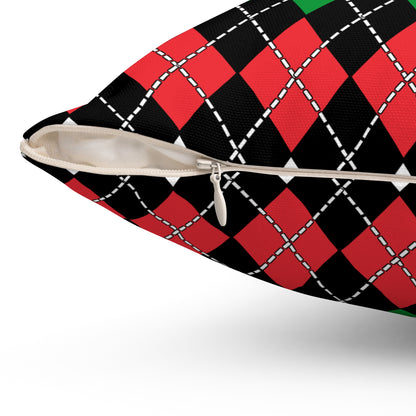 Palestine Retro Argyle Cushion Pillow
