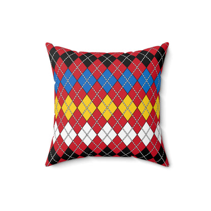 Antigua And Barbuda Retro Argyle Cushion Pillow