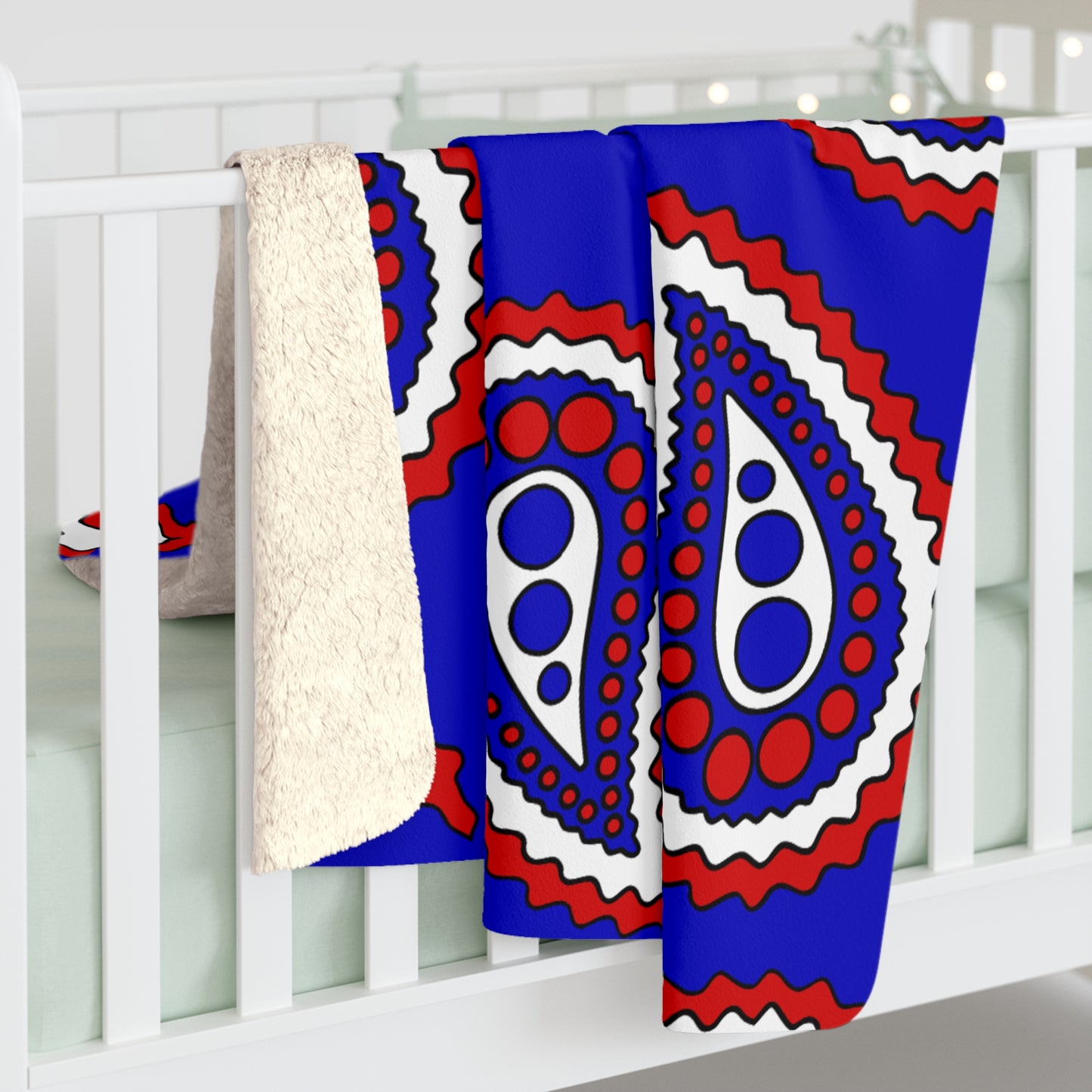 Slovenia Retro Paisley Blanket Throw