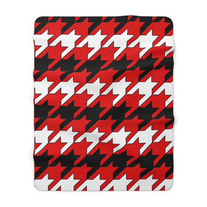 Trinidad And Tobago Retro Houndstooth Blanket Throw