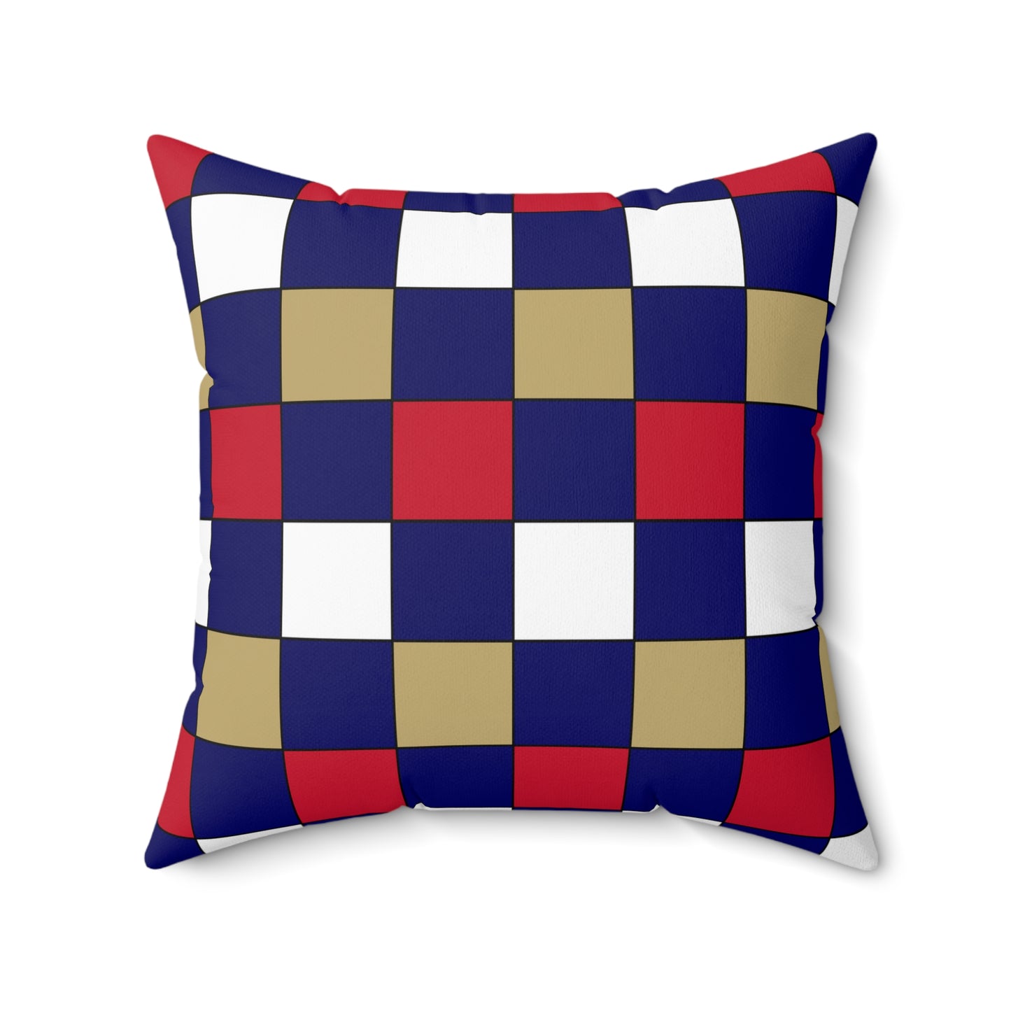 Saint Helena Retro Check Cushion Pillow