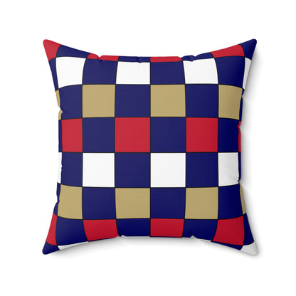 Saint Helena Retro Check Cushion Pillow