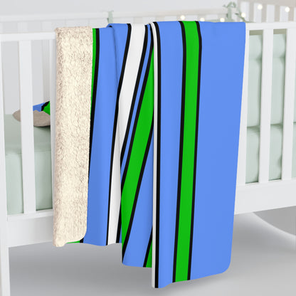 Djibouti Retro Stripes Blanket Throw