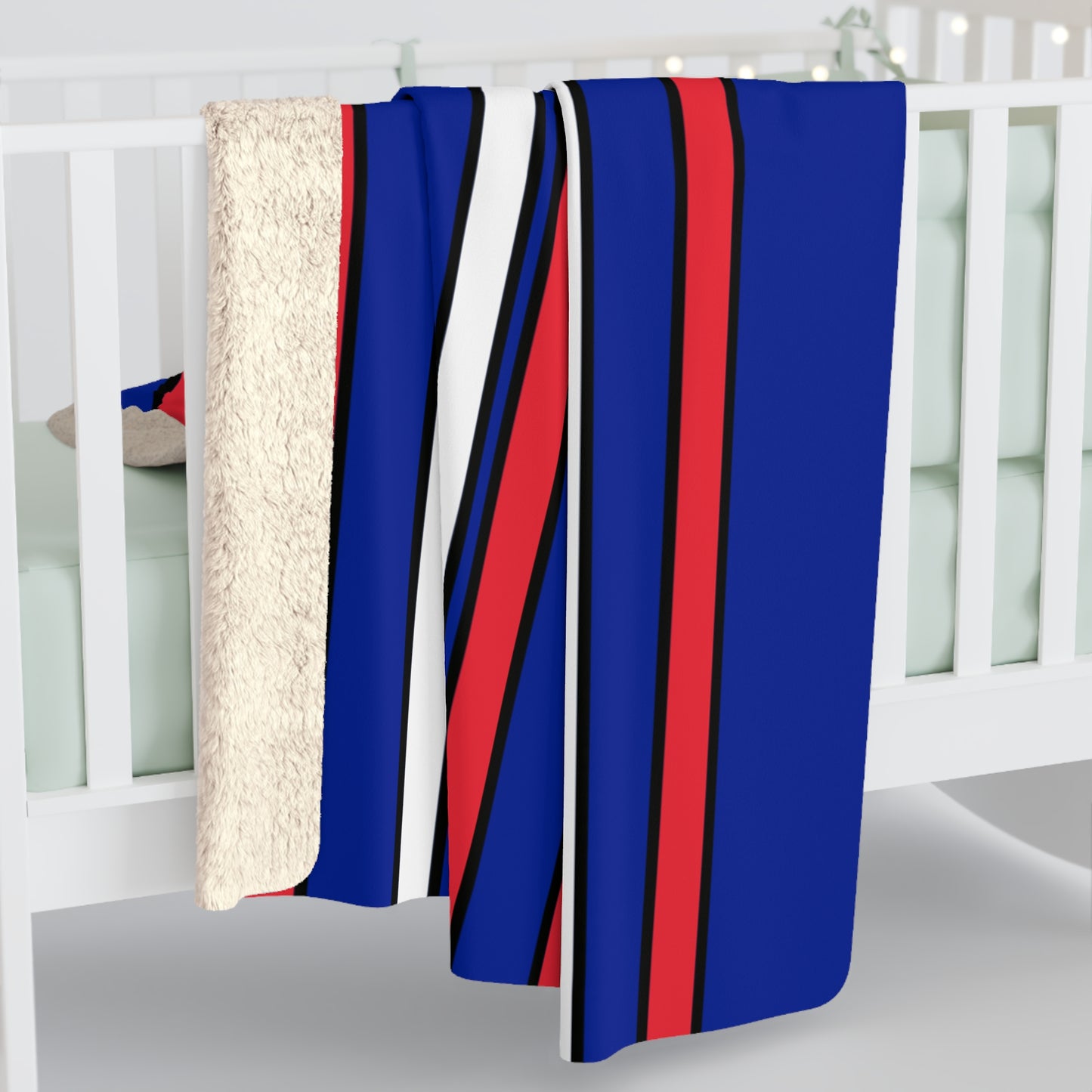 Sint Maarten Retro Stripes Blanket Throw