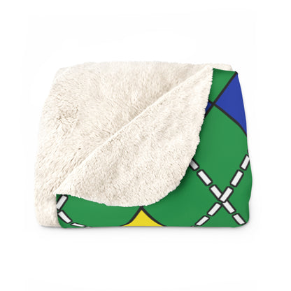 New Caledonia Retro Argyle Blanket Throw