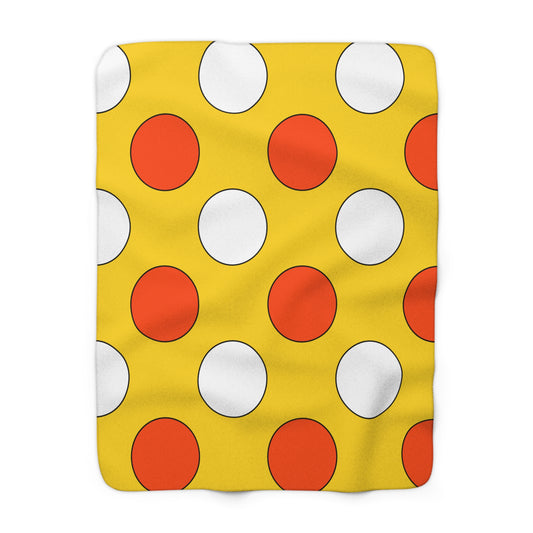 Bhutan Retro Polka Dots Blanket Throw