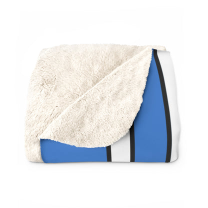 Antarctica Retro Stripes Blanket Throw