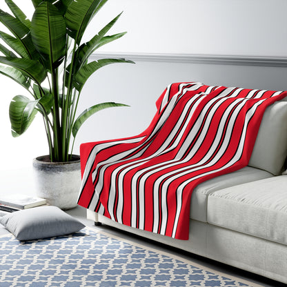 Monaco Retro Stripes Blanket Throw