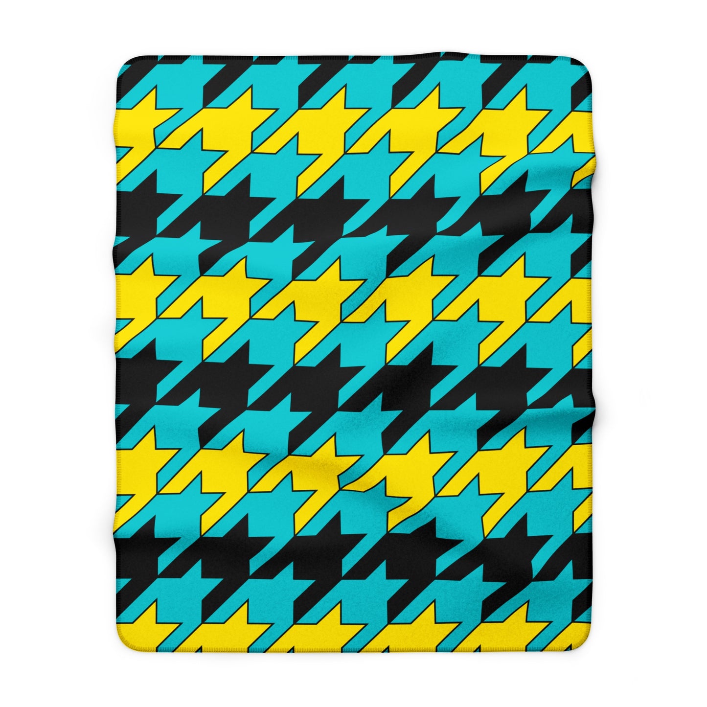 Bahamas Retro Houndstooth Blanket Throw