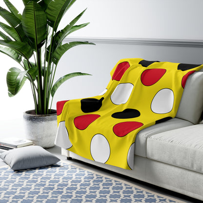 Brunei Darussalam Retro Polka Dots Blanket Throw