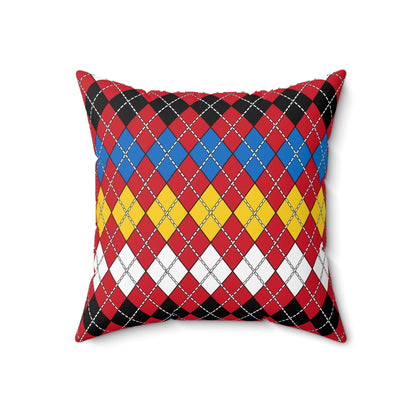 Antigua And Barbuda Retro Argyle Cushion Pillow