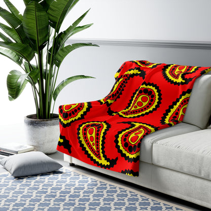 Angola Retro Paisley Blanket Throw