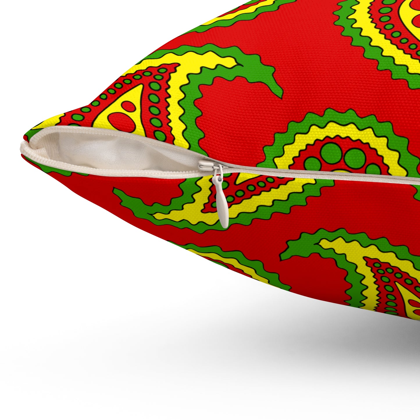 Burkina Faso Retro Paisley Cushion Pillow