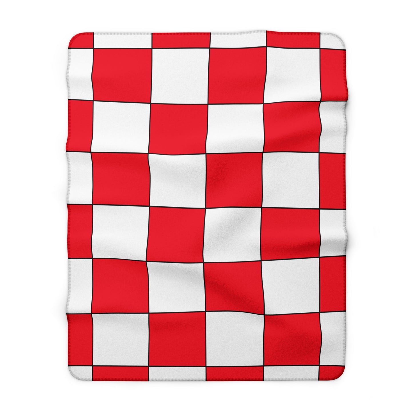 Hong Kong Retro Check Blanket Throw