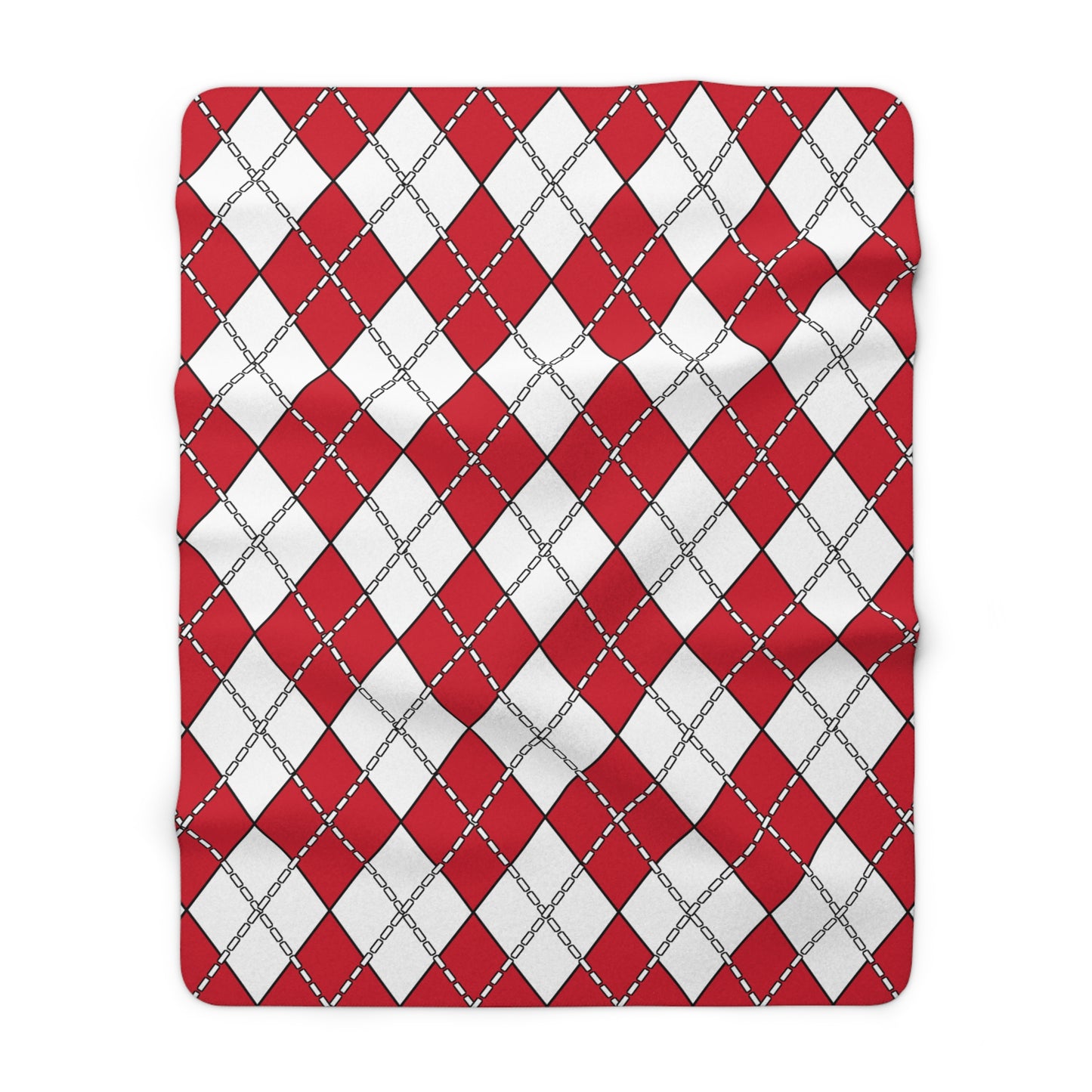Malta Retro Argyle Blanket Throw
