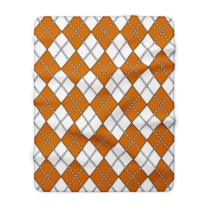Cyprus Retro Argyle Blanket Throw