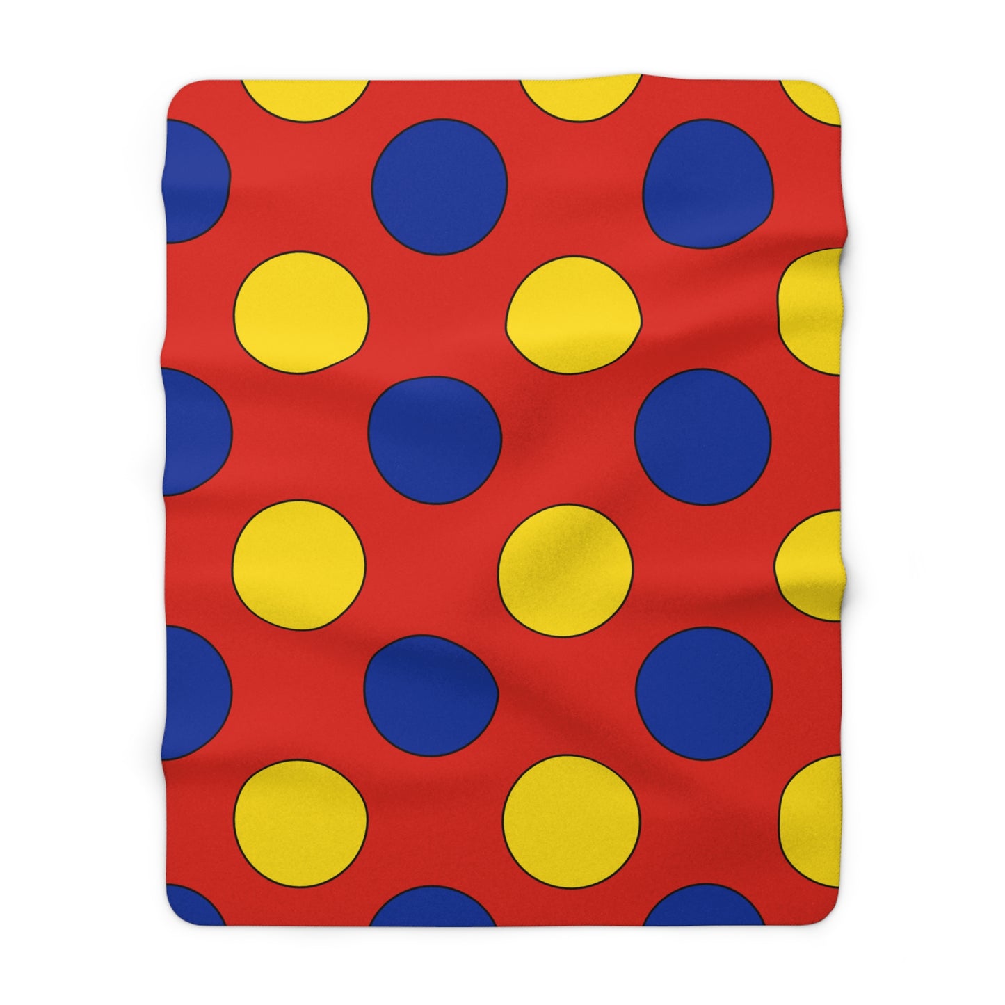 Romania Retro Polka Dots Blanket Throw