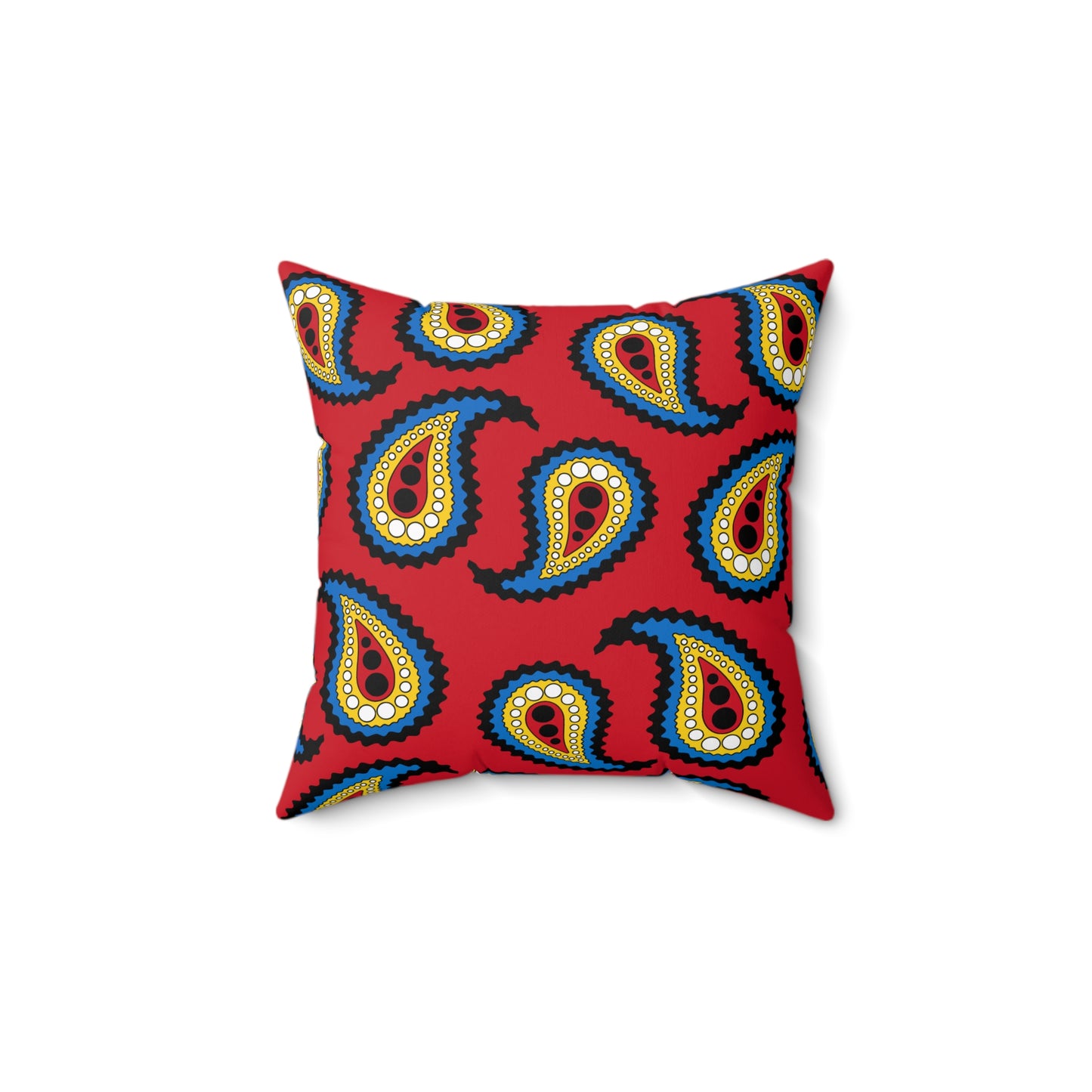 Antigua And Barbuda Retro Paisley Cushion Pillow
