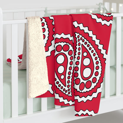 Poland Retro Paisley Blanket Throw
